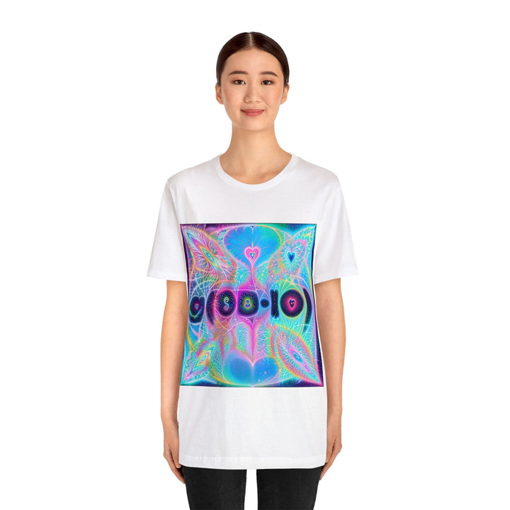 Vibrant Ethereal Hearts - Unisex Jersey Short Sleeve Tee - T-Shirt - g(0D·IO) - Black - S -