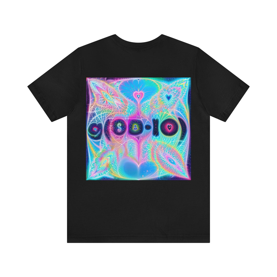 Vibrant Ethereal Hearts - Unisex Jersey Short Sleeve Tee - T-Shirt - g(0D·IO) - Black - S -