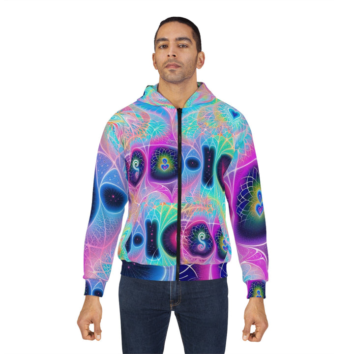 Vibrant Ethereal Hearts - Unisex Zip Hoodie - All Over Prints - g(0D·IO) - XS - -