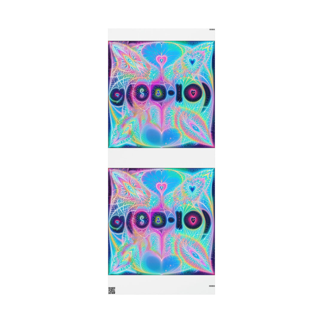 Vibrant Ethereal Hearts - Wrapping Paper - Home Decor - g(0D·IO) - 30'' x 72'' - Matte -