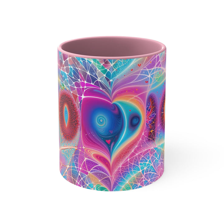 Vibrant Ethereal Love - Accent Coffee Mug - Mug - g(0D·IO) - Pink - 11oz -