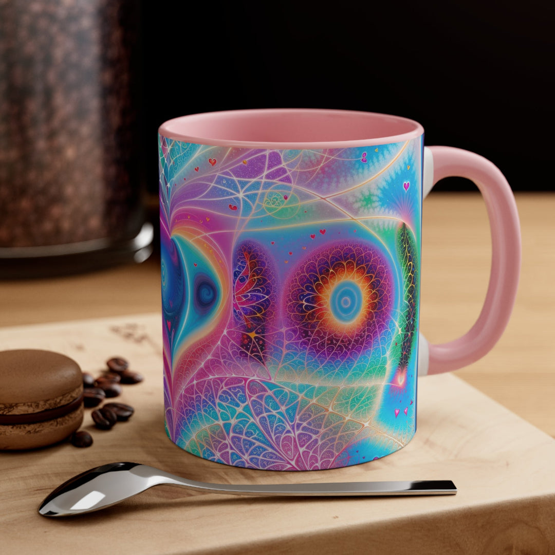 Vibrant Ethereal Love - Accent Coffee Mug - Mug - g(0D·IO) - Pink - 11oz -