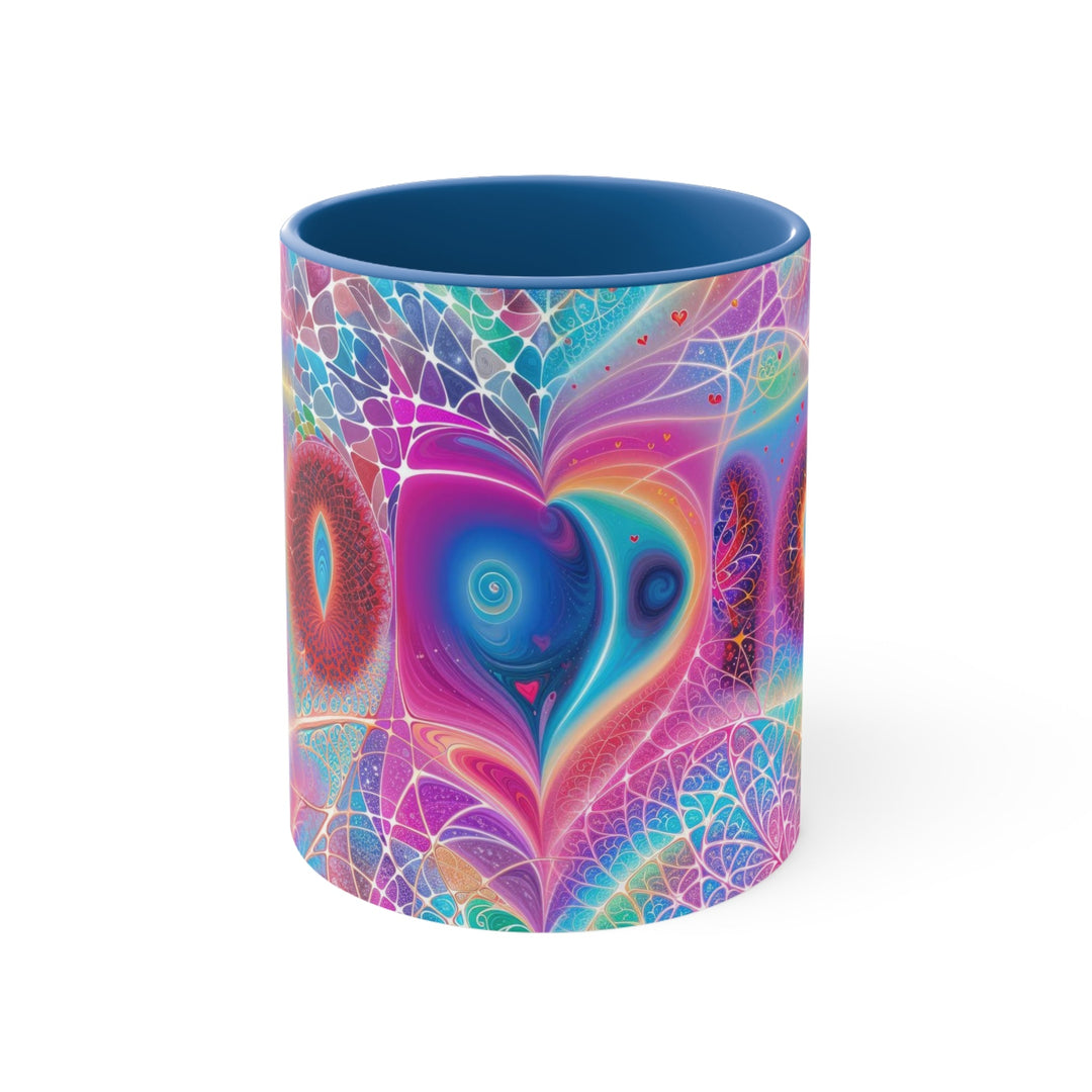 Vibrant Ethereal Love - Accent Coffee Mug - Mug - g(0D·IO) - Blue - 11oz -