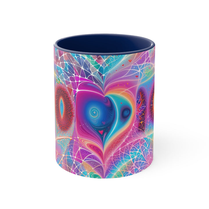 Vibrant Ethereal Love - Accent Coffee Mug - Mug - g(0D·IO) - Navy - 11oz -