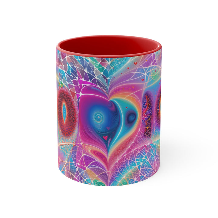 Vibrant Ethereal Love - Accent Coffee Mug - Mug - g(0D·IO) - Red - 11oz -