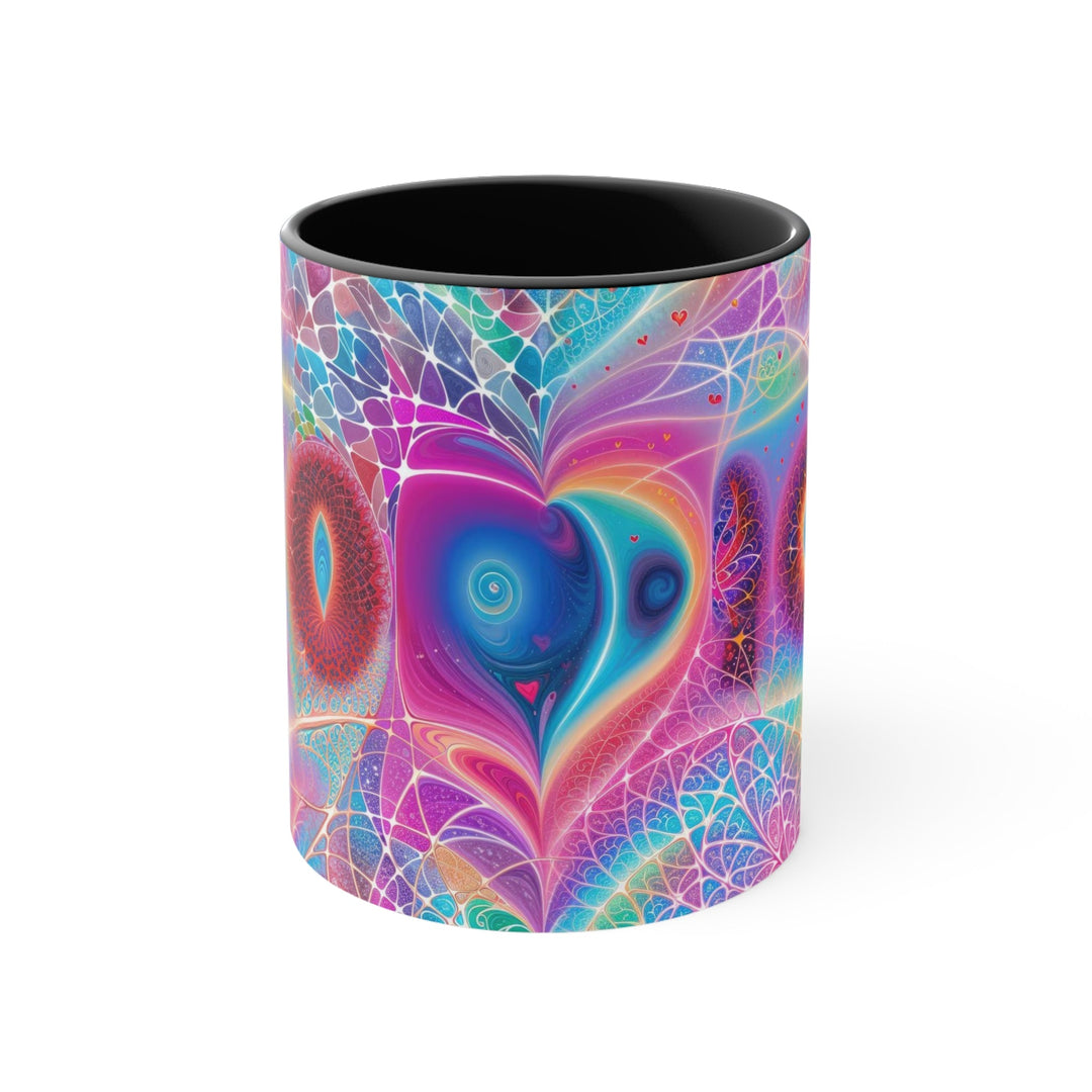 Vibrant Ethereal Love - Accent Coffee Mug - Mug - g(0D·IO) - Black - 11oz -