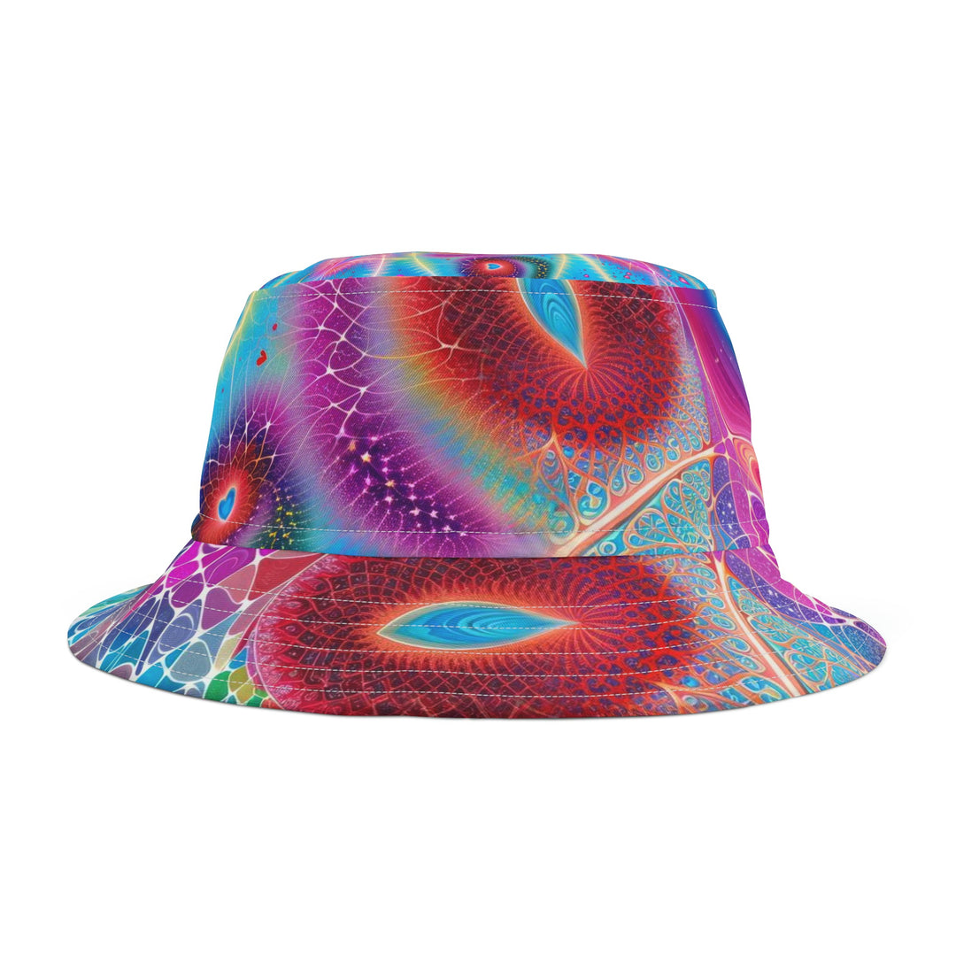 Vibrant Ethereal Love - Bucket Hat - Hats - g(0D·IO) - Large - White stitching -