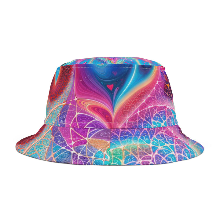 Vibrant Ethereal Love - Bucket Hat - Hats - g(0D·IO) - Large - White stitching -