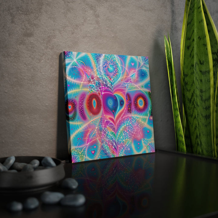 Vibrant Ethereal Love - Canvas Photo Tile - Canvas - g(0D·IO) - 8" x 8" (Square) - 0.5" -