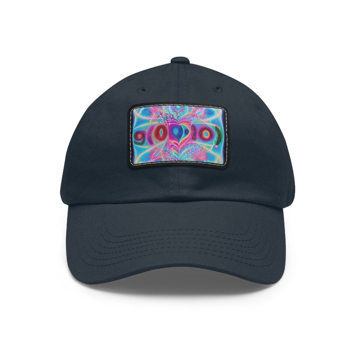 Vibrant Ethereal Love - Dad Hat - Hats - g(0D·IO) - Navy / Black patch - Rectangle - One size