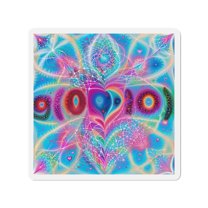 Vibrant Ethereal Love - Die-cut Magnet - Home Decor - g(0D·IO) - 4" x 4" - Die-Cut - 1 pc