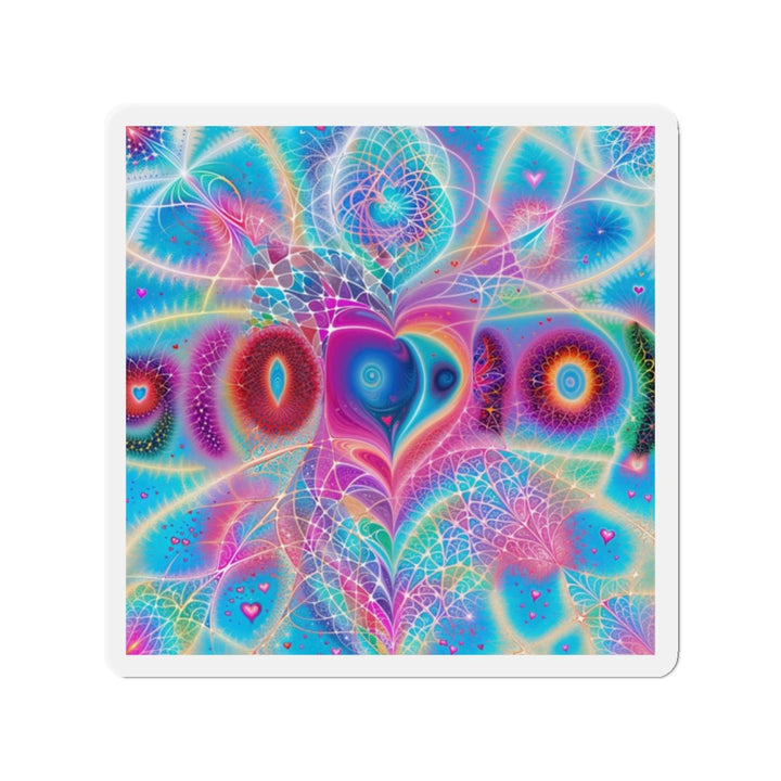 Vibrant Ethereal Love - Die-cut Magnet - Home Decor - g(0D·IO) - 2" x 2" - Die-Cut - 1 pc