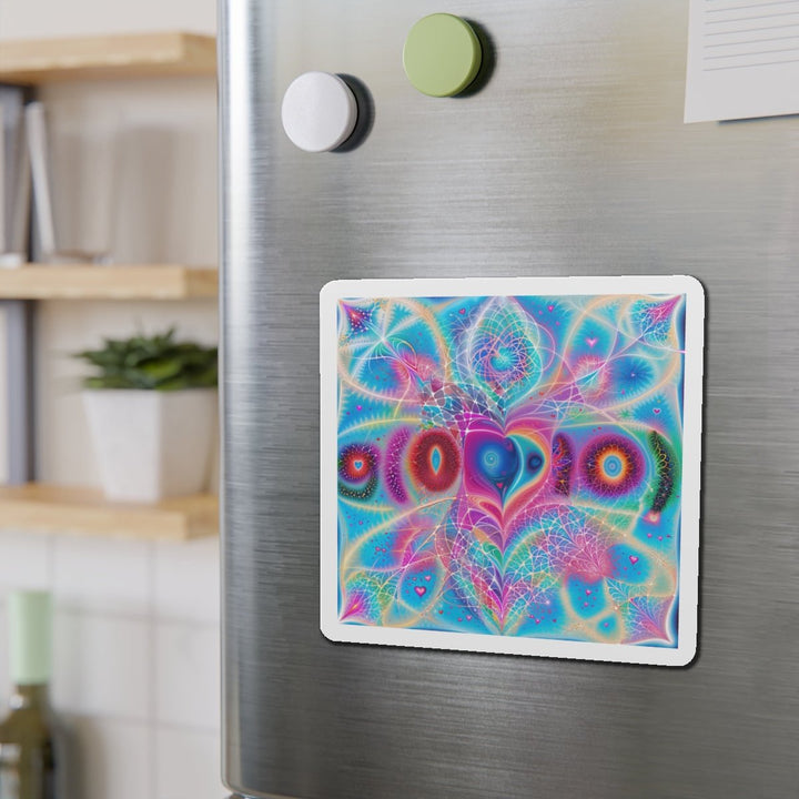 Vibrant Ethereal Love - Die-cut Magnet - Home Decor - g(0D·IO) - 6 × 6" - Die-Cut - 1 pc