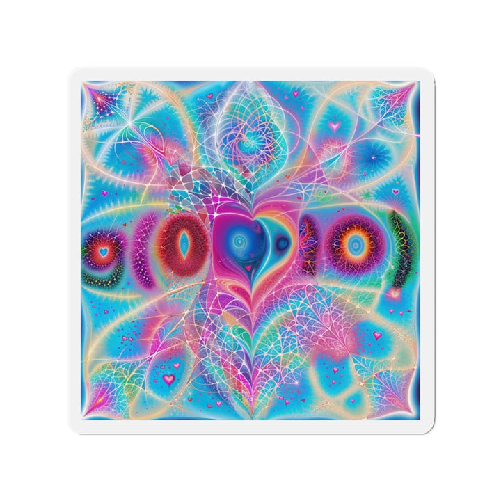 Vibrant Ethereal Love - Die-cut Magnet - Home Decor - g(0D·IO) - 5" x 5" - Die-Cut - 1 pc