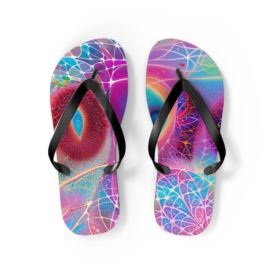 Vibrant Ethereal Love - Flip Flops - Shoes - g(0D·IO) - M - Black sole -