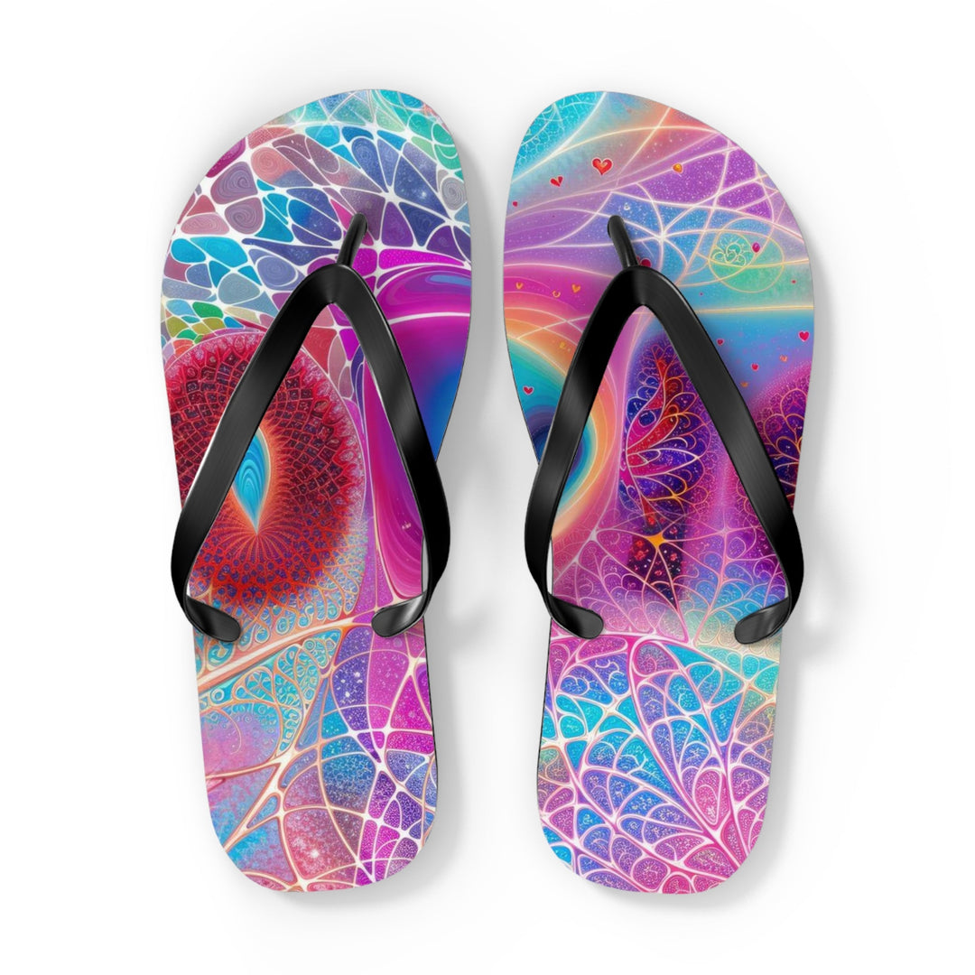 Vibrant Ethereal Love - Flip Flops - Shoes - g(0D·IO) - XL - Black sole -