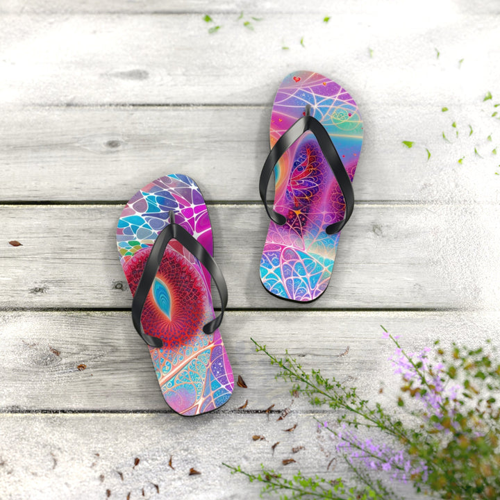 Vibrant Ethereal Love - Flip Flops - Shoes - g(0D·IO) - XL - Black sole -