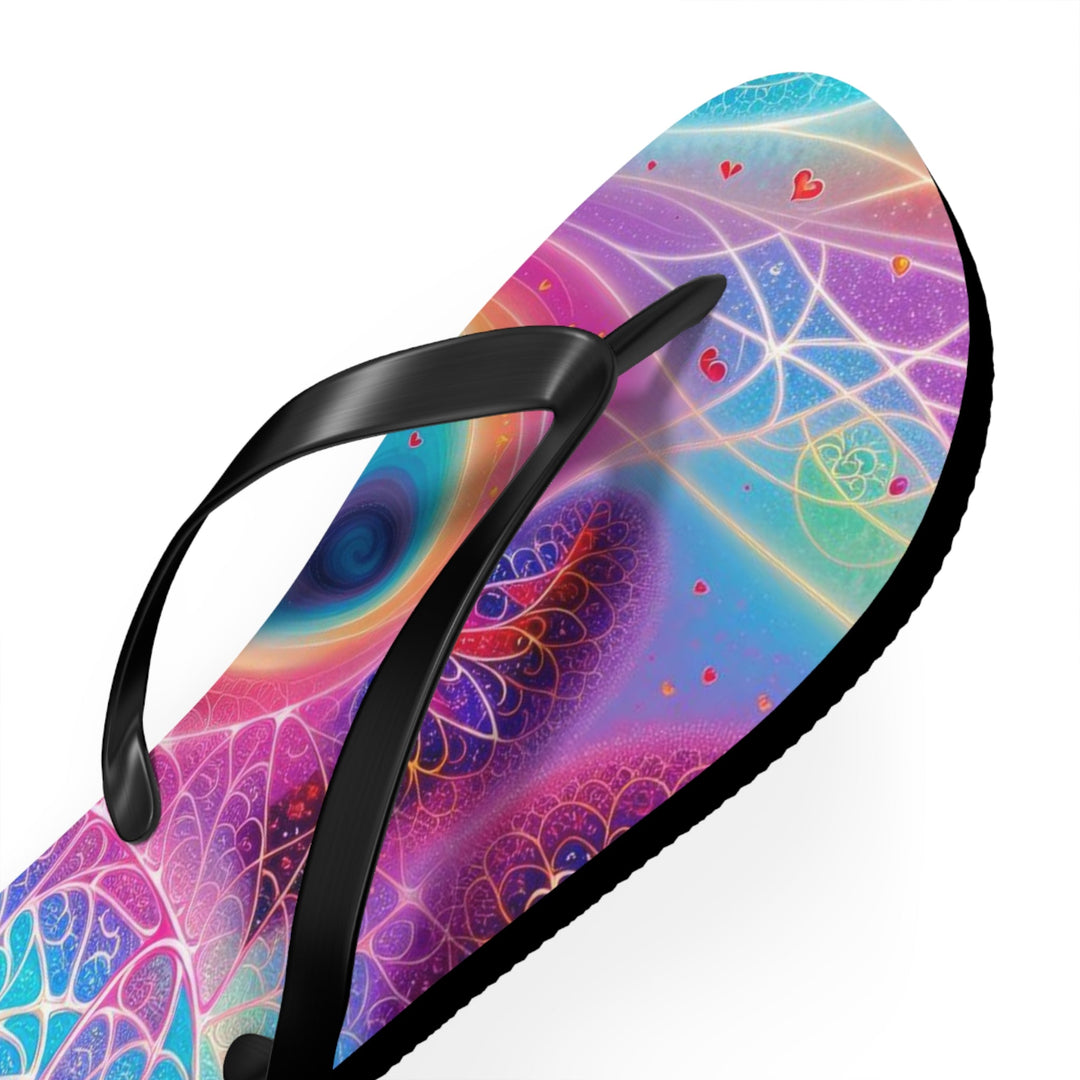 Vibrant Ethereal Love - Flip Flops - Shoes - g(0D·IO) - XL - Black sole -