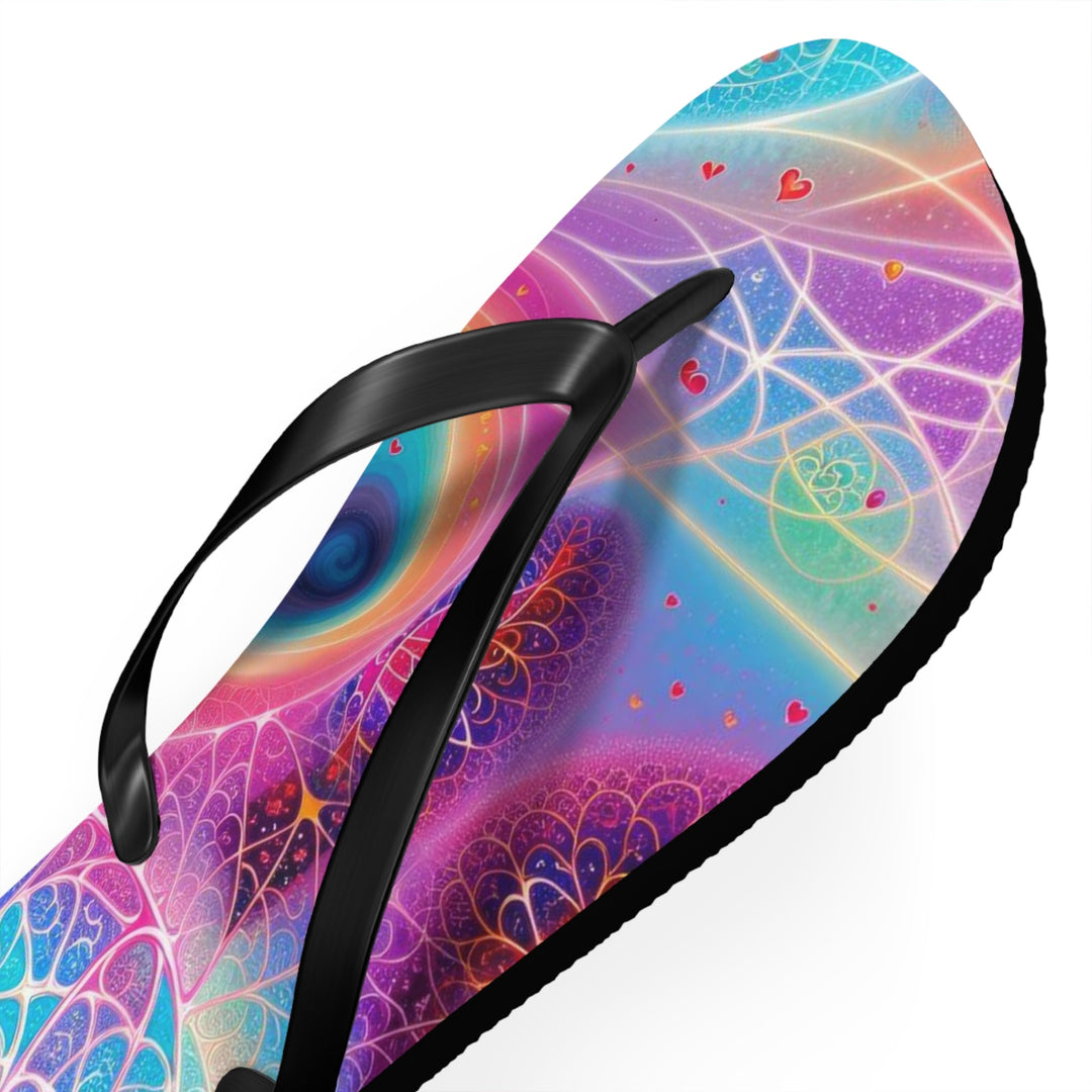 Vibrant Ethereal Love - Flip Flops - Shoes - g(0D·IO) - XL - Black sole -