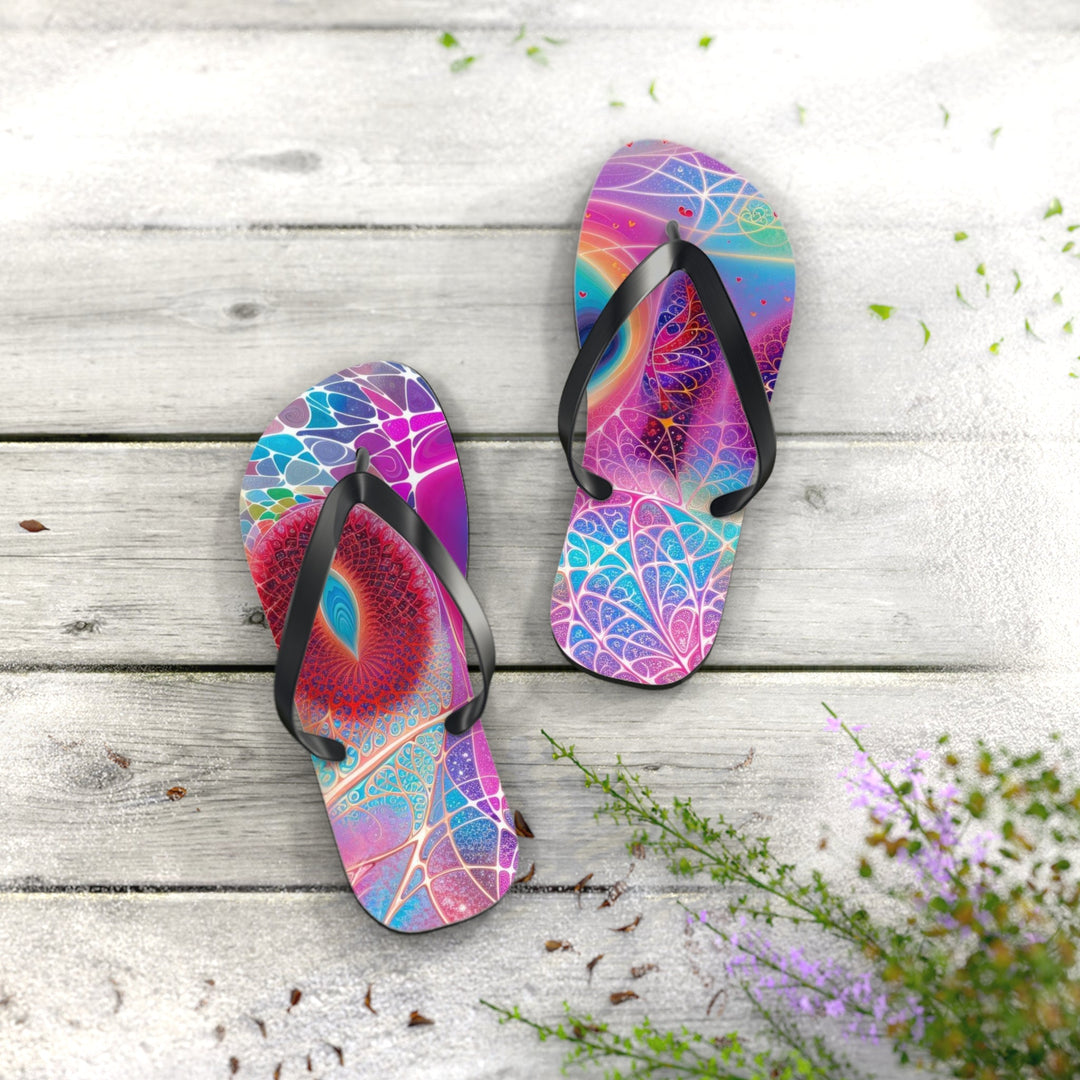 Vibrant Ethereal Love - Flip Flops - Shoes - g(0D·IO) - XL - Black sole -