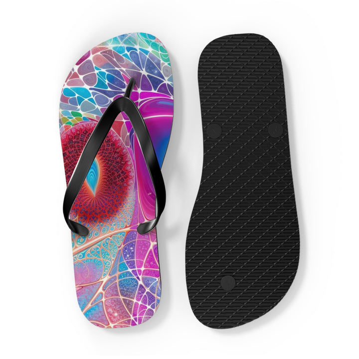 Vibrant Ethereal Love - Flip Flops - Shoes - g(0D·IO) - XL - Black sole -