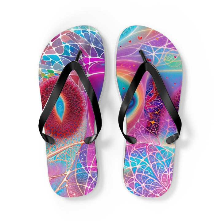 Vibrant Ethereal Love - Flip Flops - Shoes - g(0D·IO) - L - Black sole -