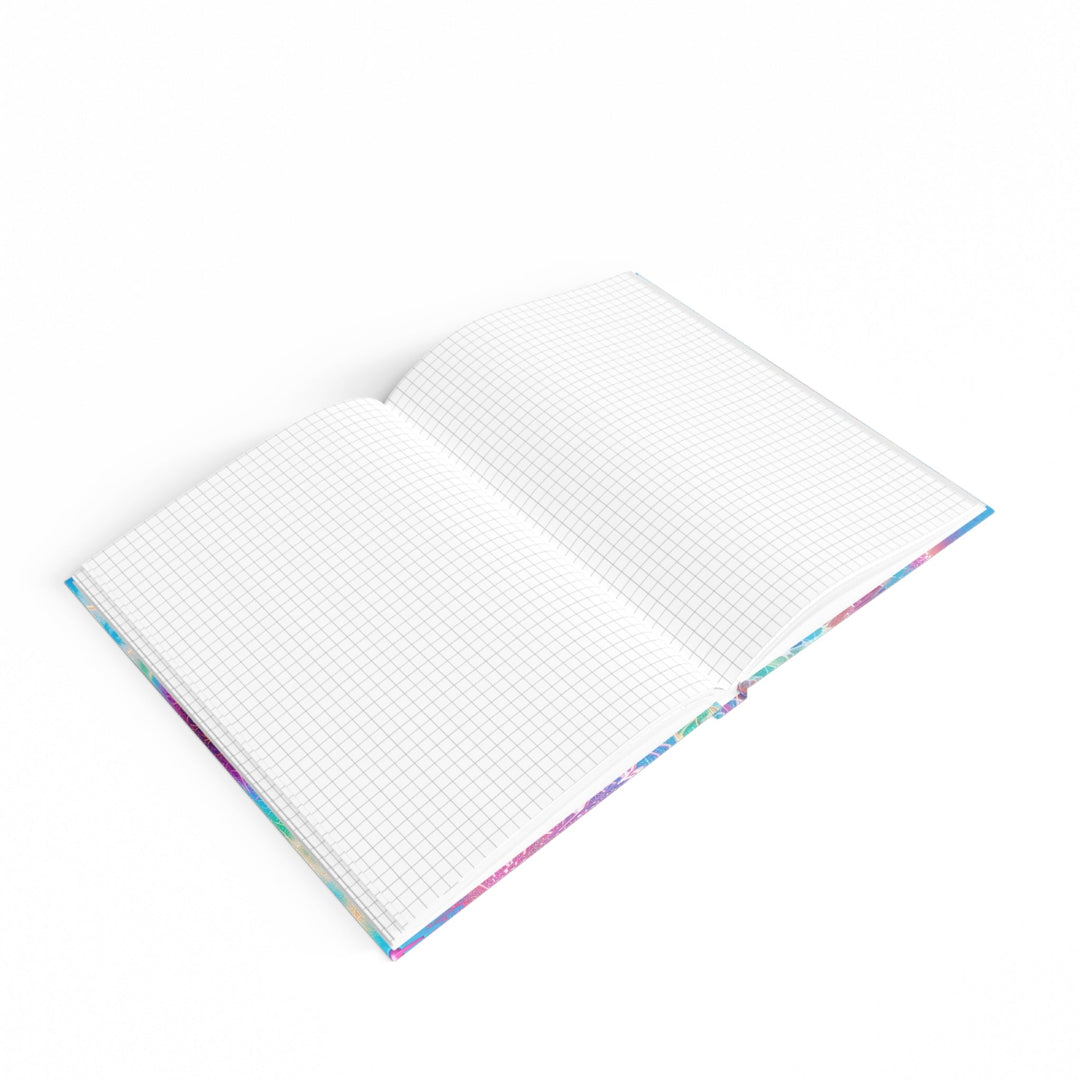 Vibrant Ethereal Love - Hard Backed Journal - Paper products - g(0D·IO) - Graph - A5 - White