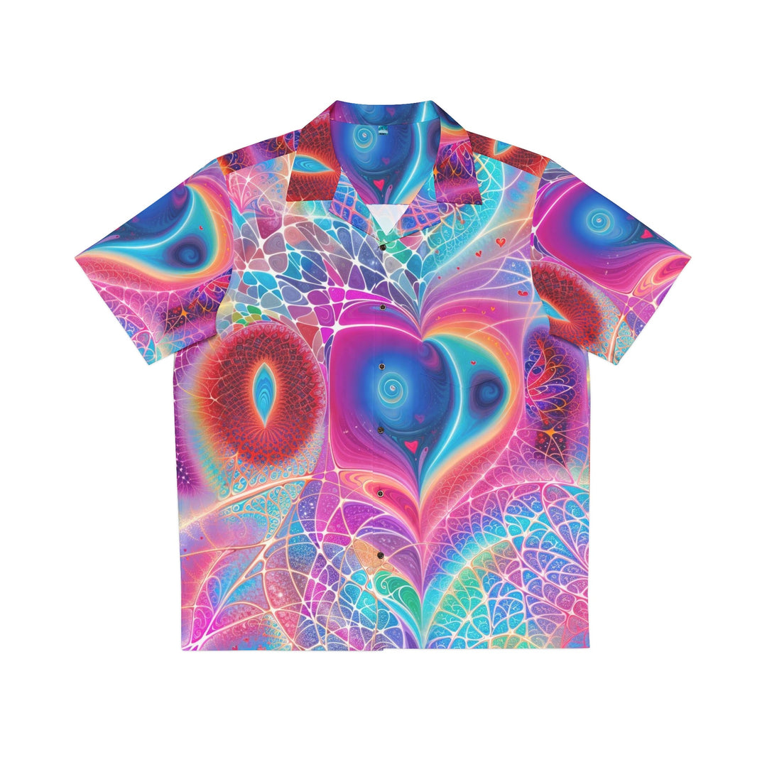 Vibrant Ethereal Love - Men's Hawaiian Shirt - All Over Prints - g(0D·IO) - S - Black -