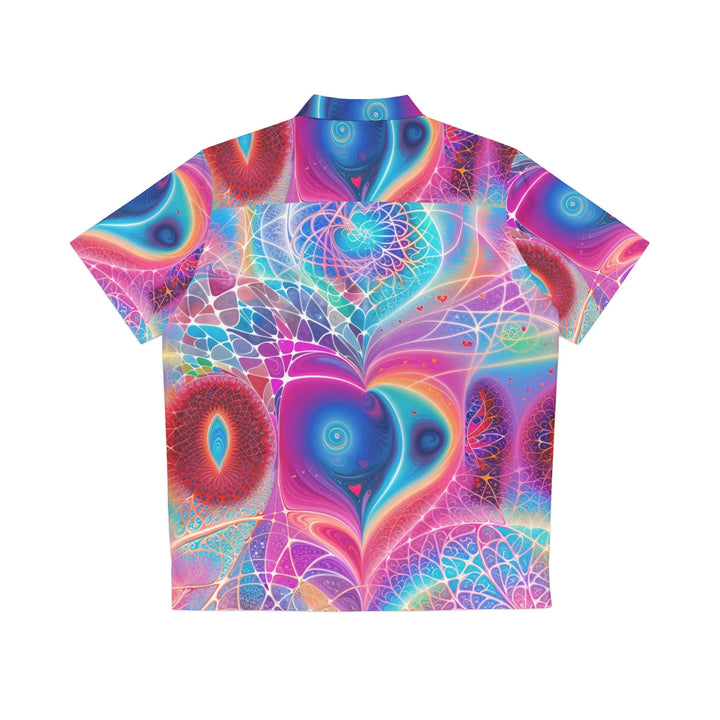 Vibrant Ethereal Love - Men's Hawaiian Shirt - All Over Prints - g(0D·IO) - S - Black -