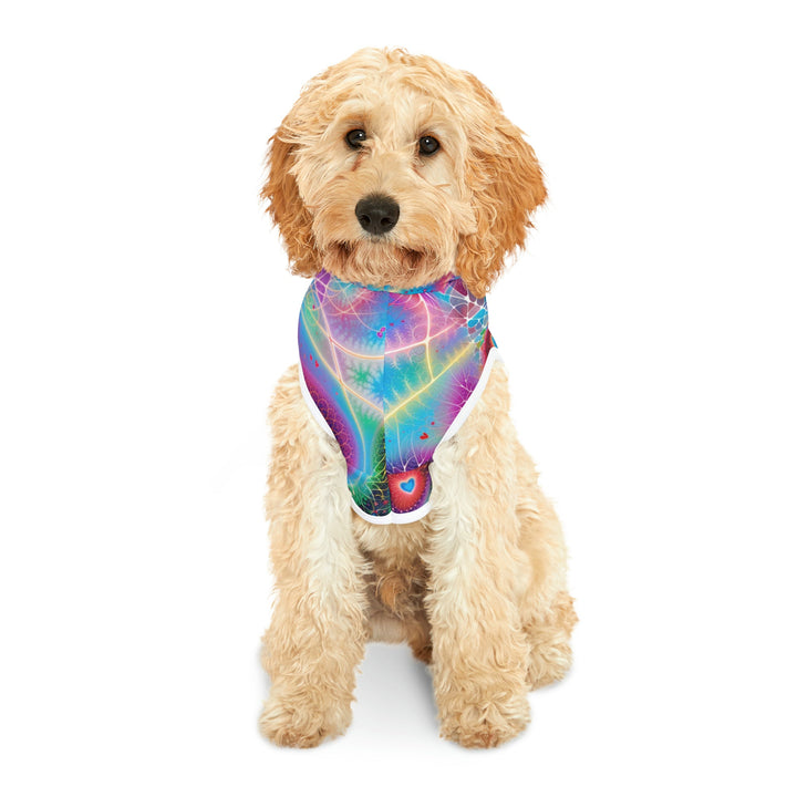 Vibrant Ethereal Love - Pet Hoodie - Pets - g(0D·IO) - XXS - Black Rib -