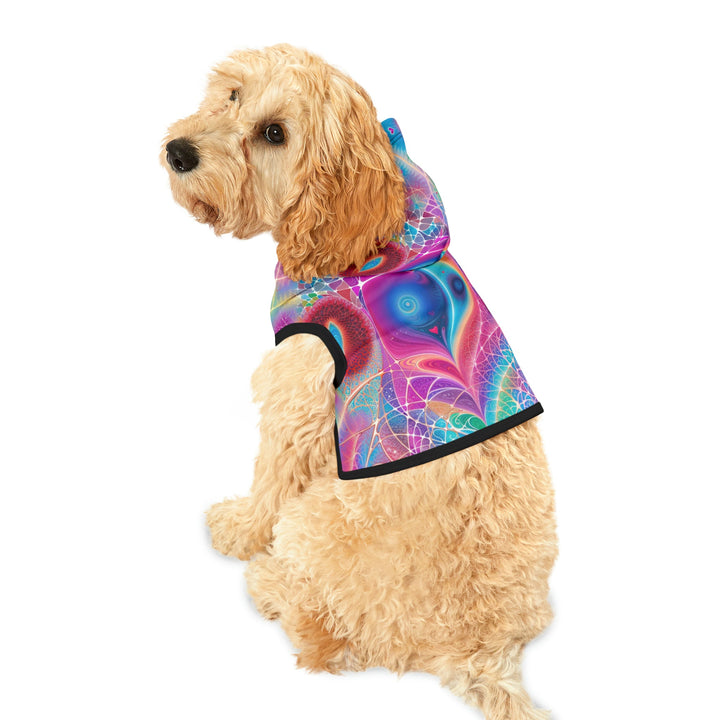 Vibrant Ethereal Love - Pet Hoodie - Pets - g(0D·IO) - XXS - Black Rib -