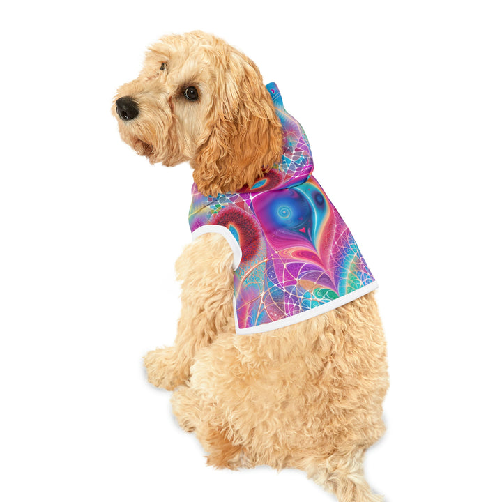 Vibrant Ethereal Love - Pet Hoodie - Pets - g(0D·IO) - XXS - Black Rib -