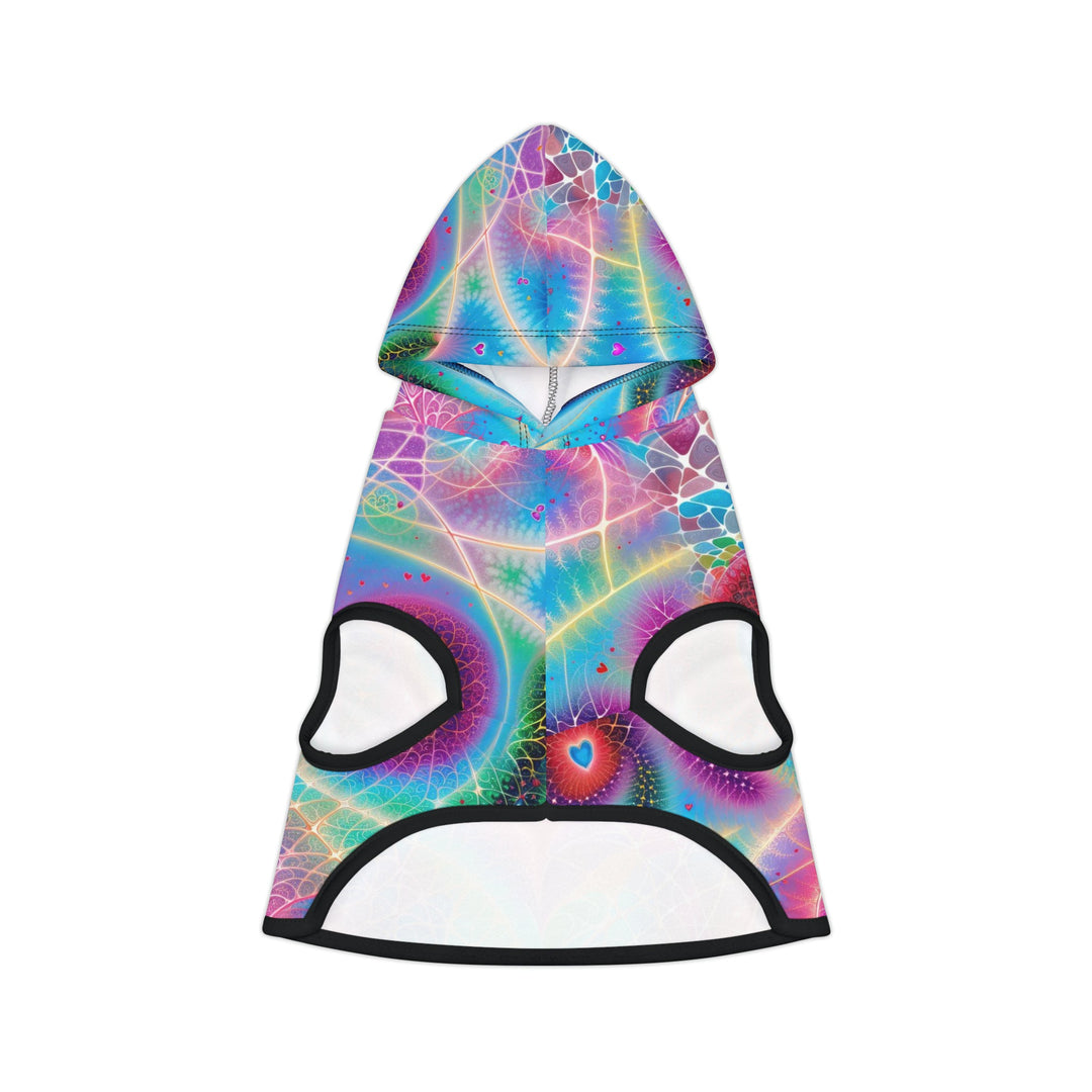 Vibrant Ethereal Love - Pet Hoodie - Pets - g(0D·IO) - XXS - Black Rib -