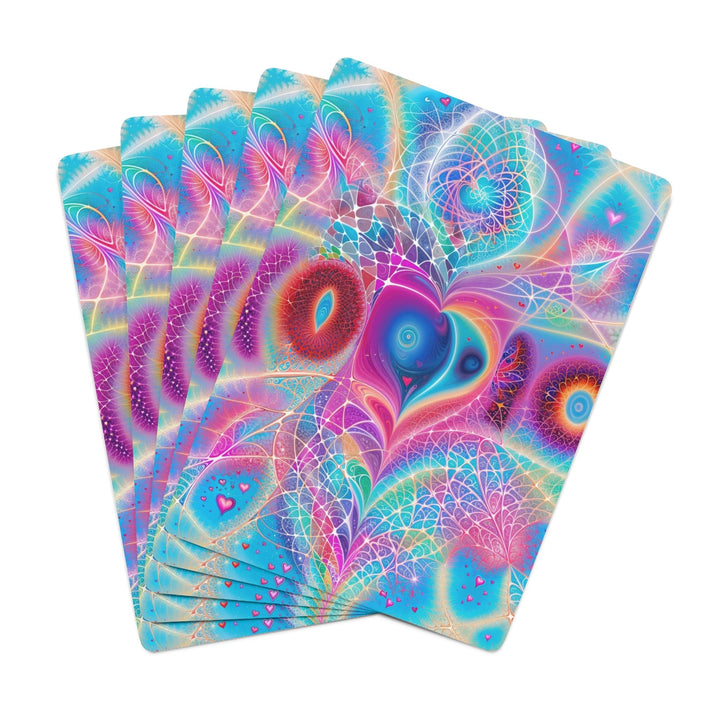 Vibrant Ethereal Love - Poker Cards - Paper products - g(0D·IO) - 2.47" x 3.47" - White - Semi Glossy