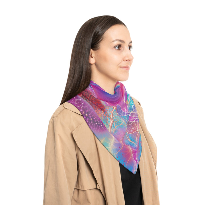 Vibrant Ethereal Love - Poly Scarf - Accessories - g(0D·IO) - Poly chiffon - 50" × 50" -