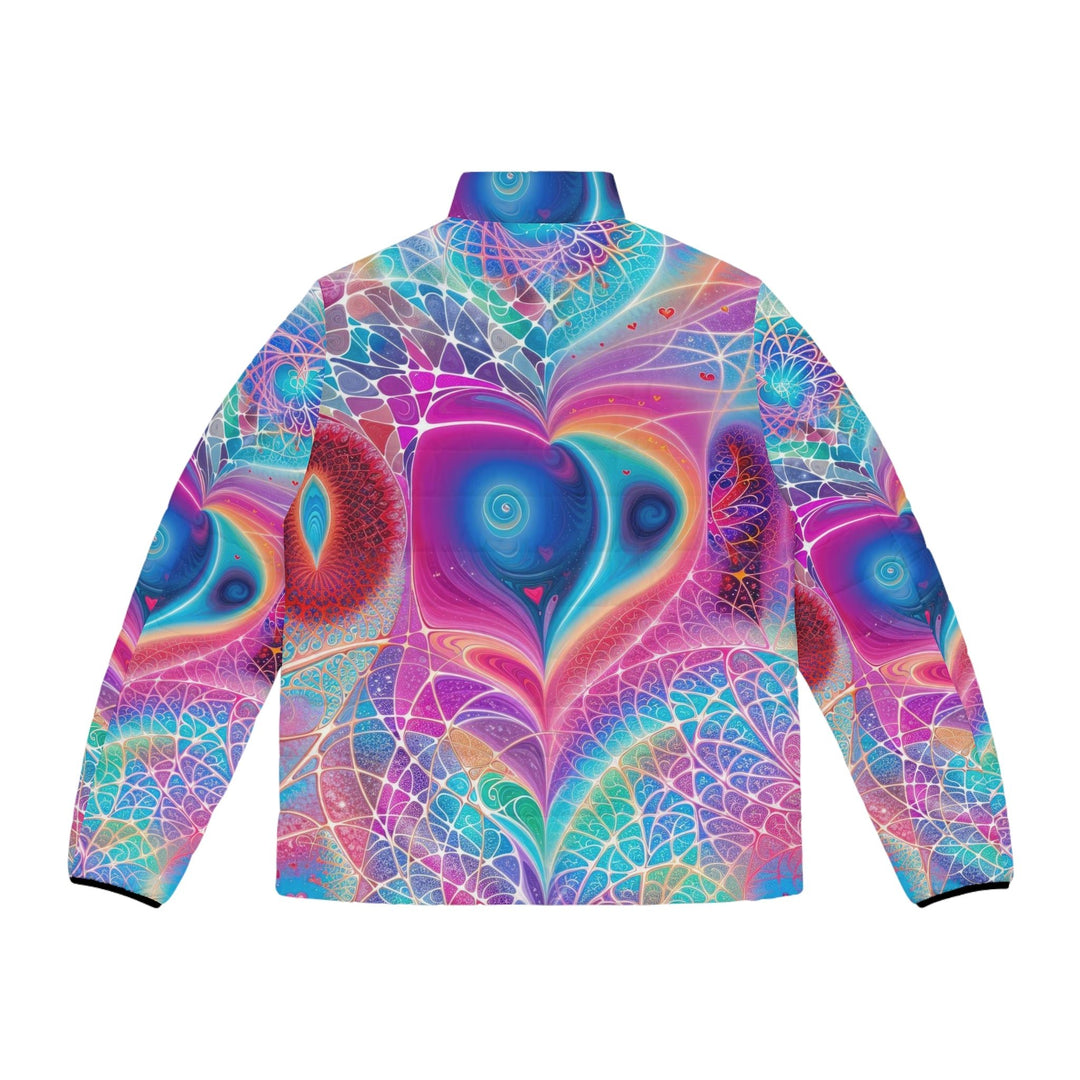 Vibrant Ethereal Love - Puffer Jacket - All Over Prints - g(0D·IO) - S - Black zipper -