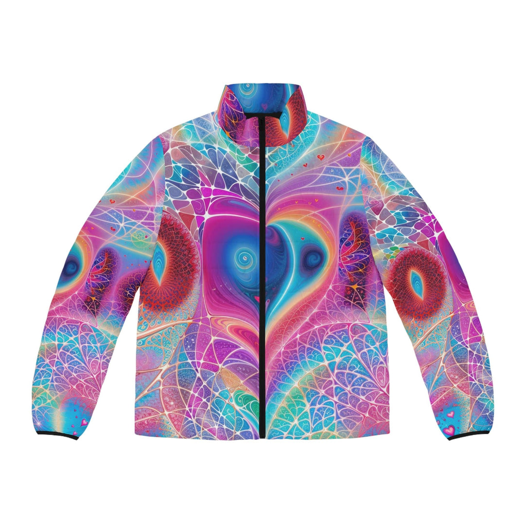 Vibrant Ethereal Love - Puffer Jacket - All Over Prints - g(0D·IO) - S - Black zipper -