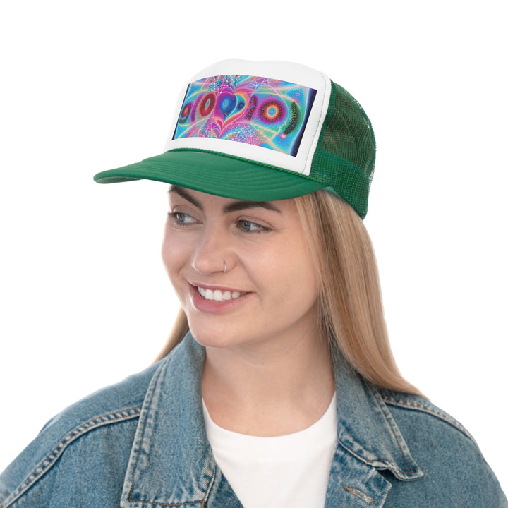 Vibrant Ethereal Love - Trucker Hat - Hats - g(0D·IO) - Pink - One size -