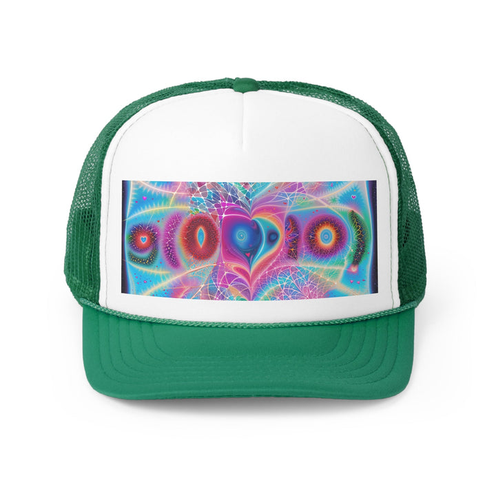 Vibrant Ethereal Love - Trucker Hat - Hats - g(0D·IO) - Green - One size -