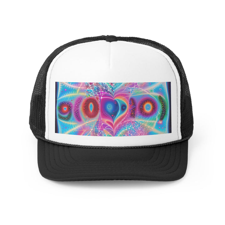 Vibrant Ethereal Love - Trucker Hat - Hats - g(0D·IO) - Black - One size -