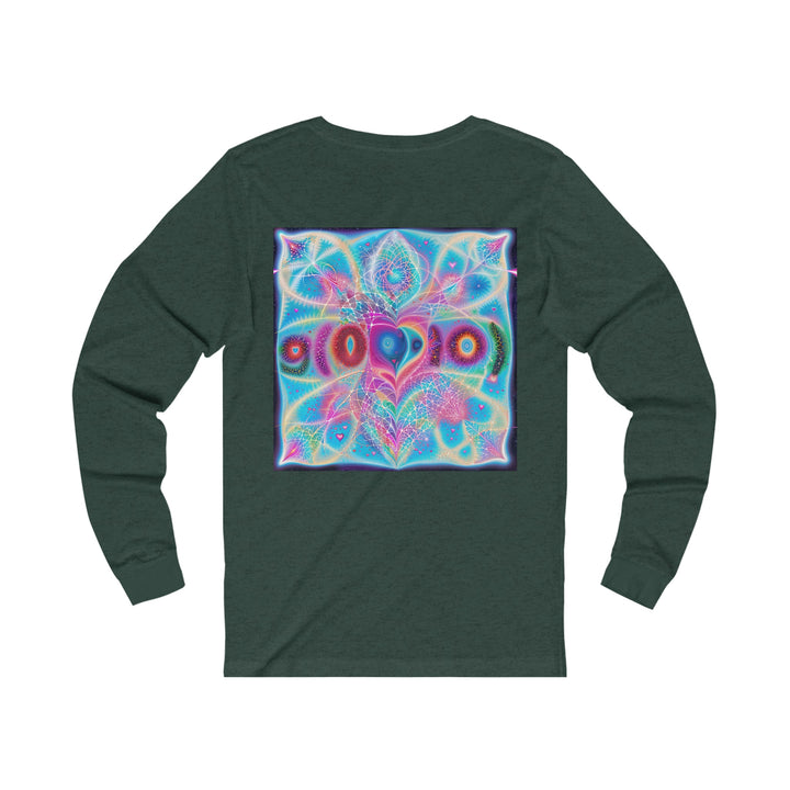 Vibrant Ethereal Love - Unisex Jersey Long Sleeve Tee - Long-sleeve - g(0D·IO) - S - Heather Forest -