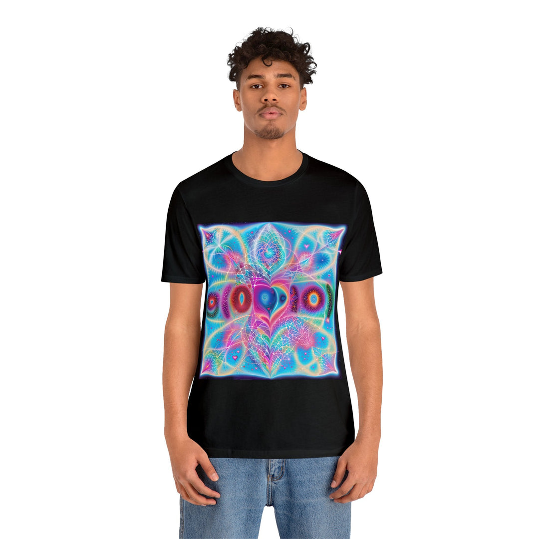 Vibrant Ethereal Love - Unisex Jersey Short Sleeve Tee - T-Shirt - g(0D·IO) - Black - S -