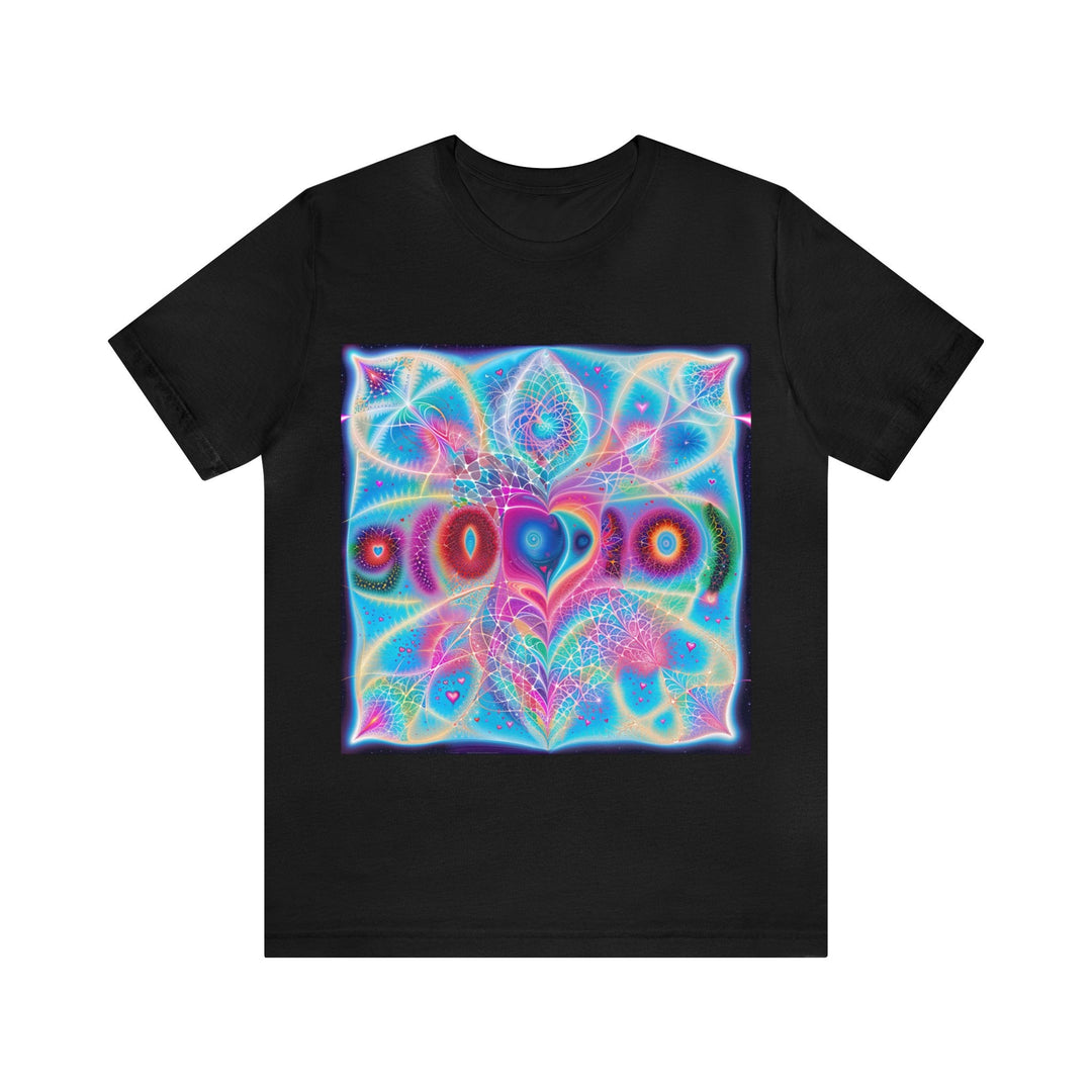 Vibrant Ethereal Love - Unisex Jersey Short Sleeve Tee - T-Shirt - g(0D·IO) - Black - S -