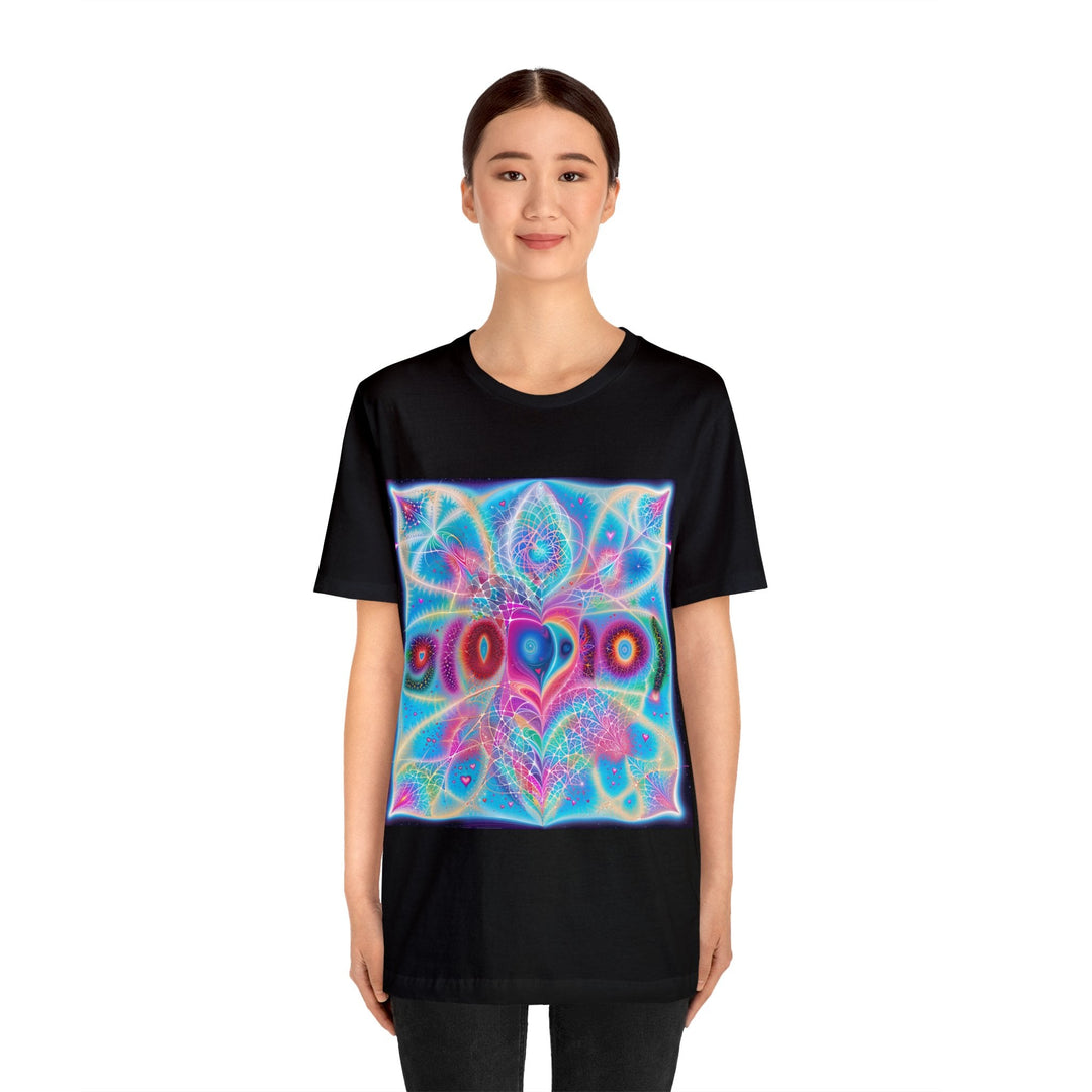 Vibrant Ethereal Love - Unisex Jersey Short Sleeve Tee - T-Shirt - g(0D·IO) - Black - S -