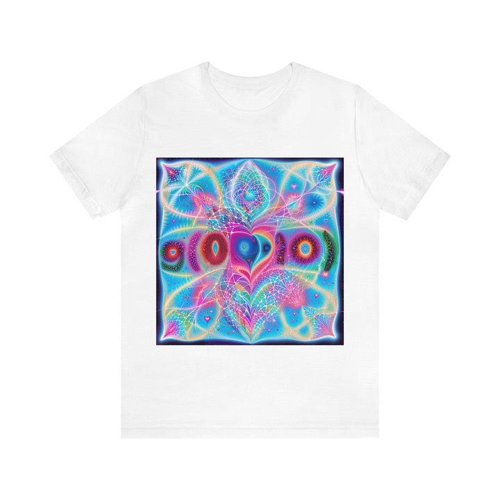 Vibrant Ethereal Love - Unisex Jersey Short Sleeve Tee - T-Shirt - g(0D·IO) - White - S -