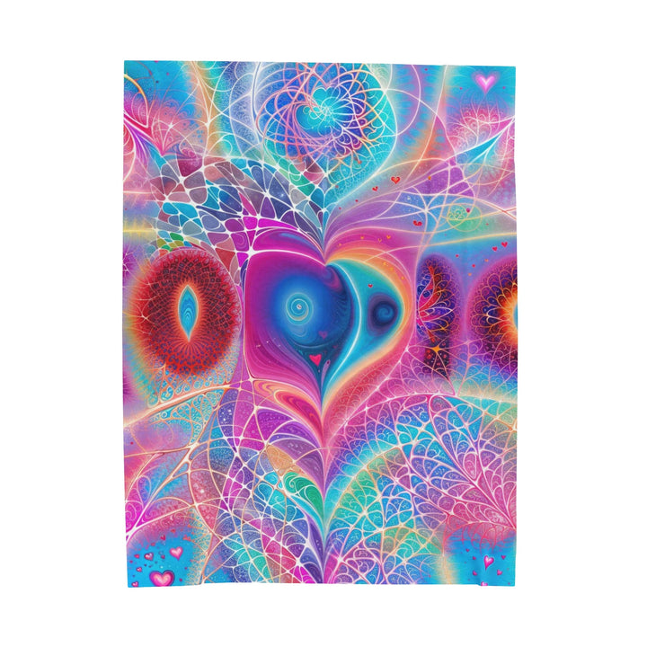 Vibrant Ethereal Love - Velveteen Plush Blanket - All Over Prints - g(0D·IO) - 60" × 80" - -