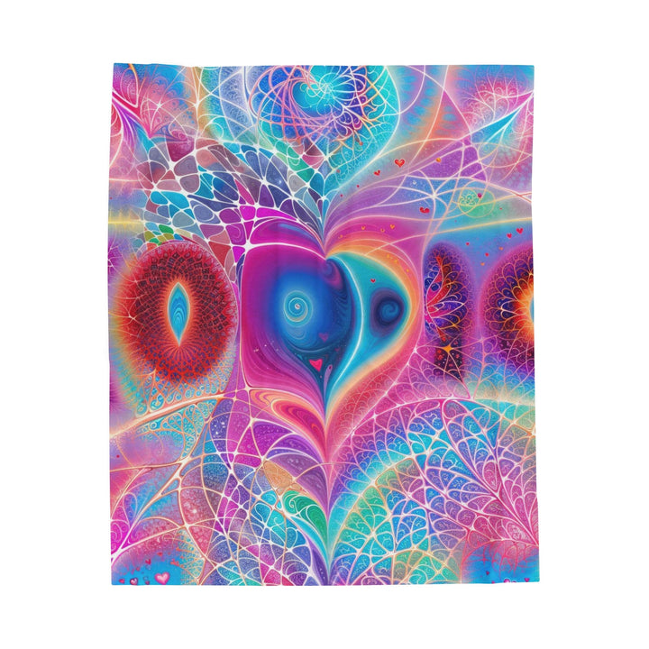 Vibrant Ethereal Love - Velveteen Plush Blanket - All Over Prints - g(0D·IO) - 50" × 60" - -