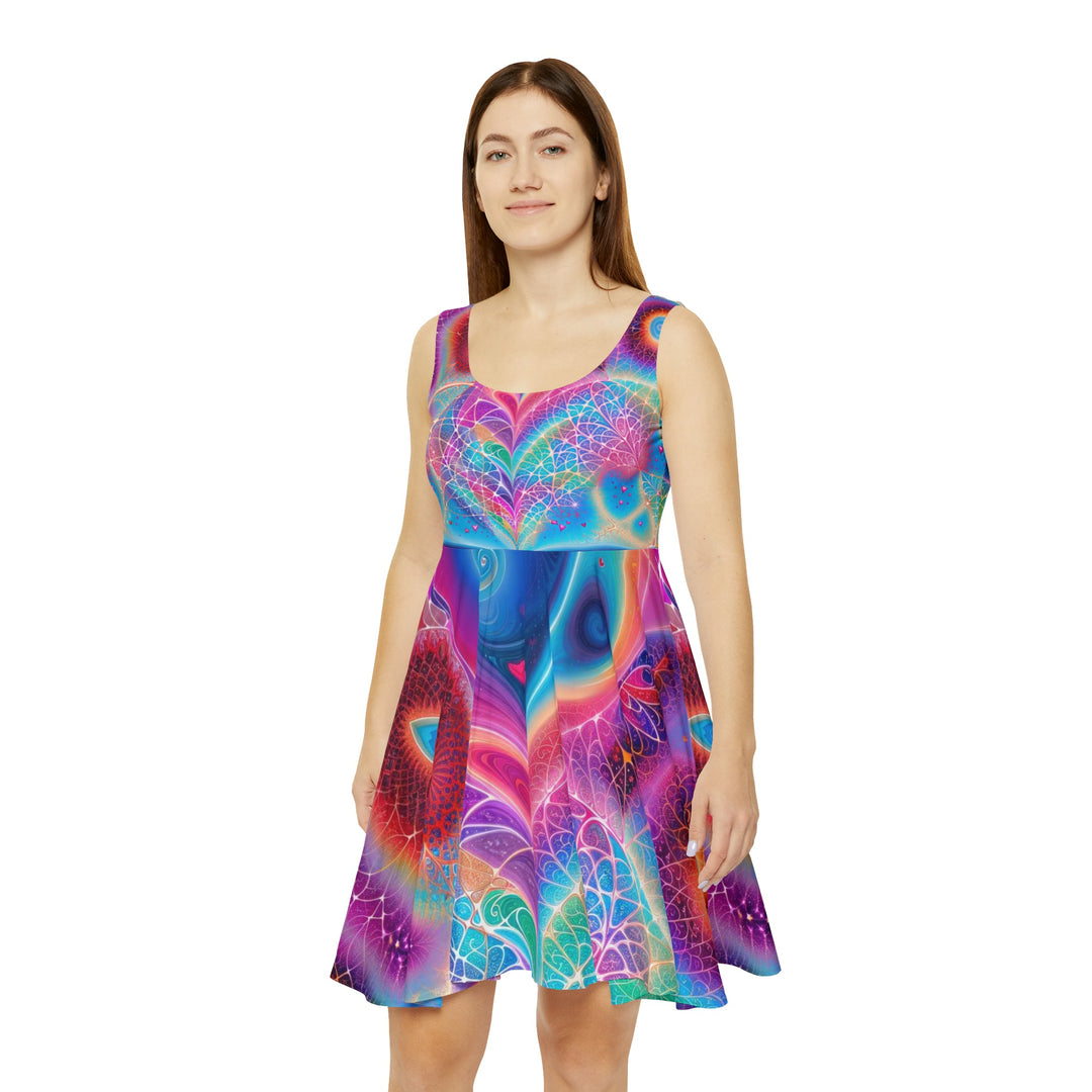 Vibrant Ethereal Love - Women's Skater Dress - All Over Prints - g(0D·IO) - L - -