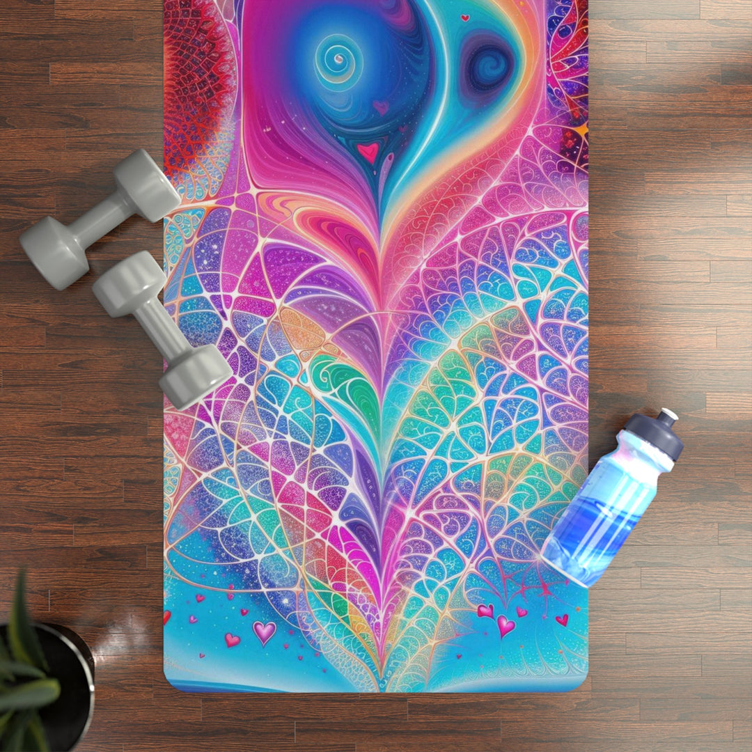 Vibrant Ethereal Love - Yoga Mat - Home Decor - g(0D·IO) - 24” x 68” - -