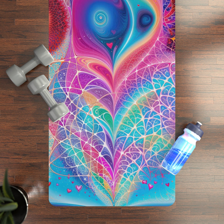 Vibrant Ethereal Love - Yoga Mat - Home Decor - g(0D·IO) - 24” x 68” - -